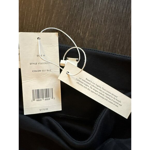 NWT Vince Black Midi Wrap Skirt Style V565383318 100% Pima Cotton Size M - Picture 4 of 8